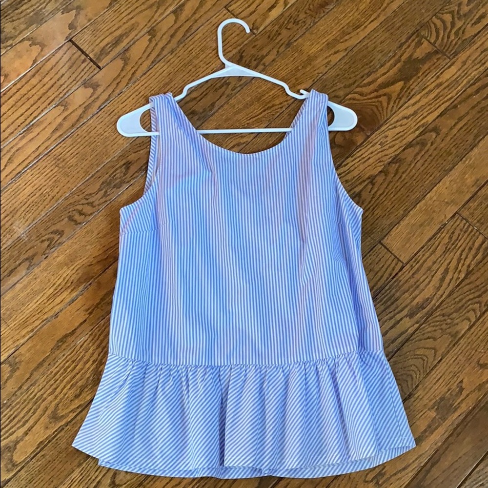 Jcrew peplum tank top